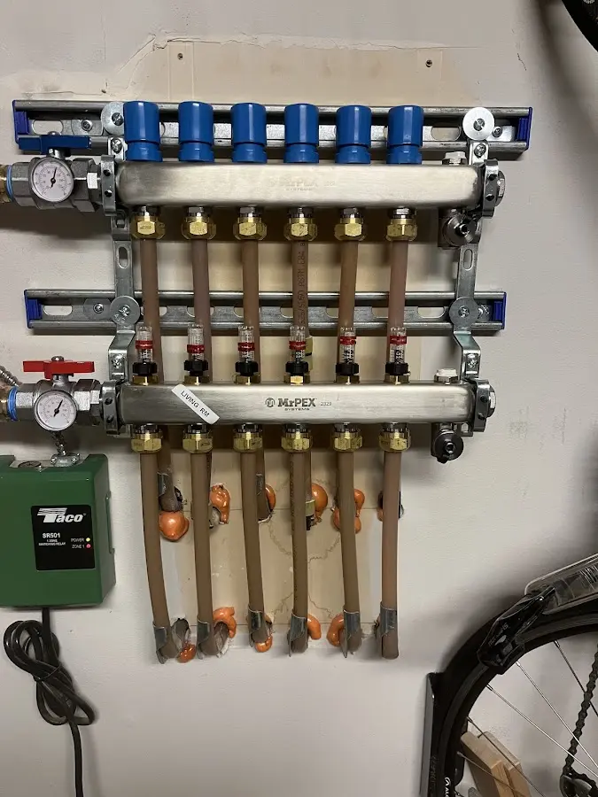 Plumber performing Gas Line Installation at a residential property in Wake Village